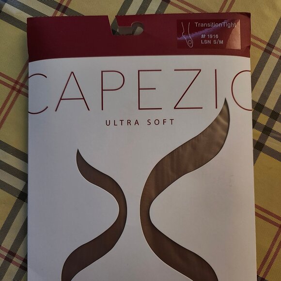 NEW Capezio Adult Ultra Soft Transition Tight Small Medium 1916 Light Suntan S M - Picture 1 of 6
